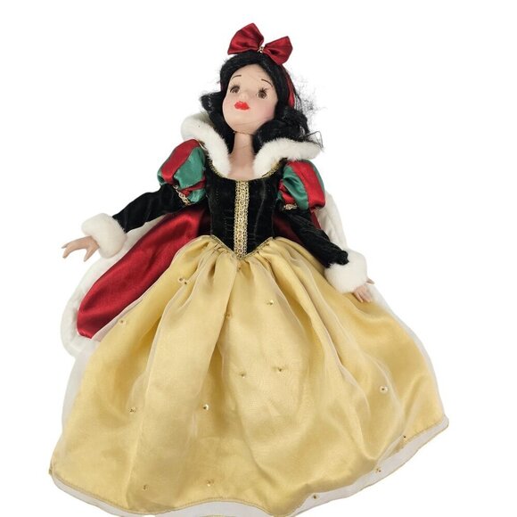 Disney Snow White & The Seven Dwarfs Princess SNOW WHITE 16" Porcelain Doll** - Picture 2 of 16